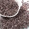 Transparent Inside Colours Glass Seed Beads, Round Hole, Round, Coconut Brown, 4x3mm, Hole: 1.4mm, about 6428pcs/pound
