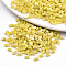 FGB 2-Hole Glass Seed Beads, Opaque Colours Lustered, Rectangle, Yellow, 4.5~5.5x2x2~2.5mm, Hole: 0.5~0.8mm, about 2000pcs/bag