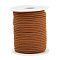Nylon Braided Cord, Milan Cords Woven Thread for Bracelet Jewelry Making, Chocolate, 3mm, about 21.87 yards(20m)/roll