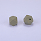 Hexagonal Silicone Focal Beads, Dark Sea Green, 23x17.5x23mm, Hole: 2.5mm