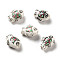 Handmade Printed Porcelain Beads, Fish, Colorful, 14.5~15x11.5~12x7~7.5mm, Hole: 1.6mm