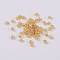 12/0 Glass Seed Beads, Silver Lined Round Hole, Round, Pale Goldenrod, 2mm, Hole: 1mm, about 2000 beads/30g