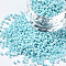 12/0 Glass Seed Beads, Baking Paint, Round Hole, Round, Sky Blue, 2~3x1.5~2mm, Hole: 0.8mm, about 450g/Pound