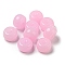 Opaque Acrylic Bead, Rondelle, Pearl Pink, 8x5mm, Hole: 1.6mm