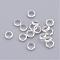 Brass Spacer Beads, Rondelle, Silver Color Plated, 3.5x1mm
