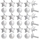 30Pcs 2 Styles 925 Sterling Silver Flat Head Pins&nbsp;STER-SC0001-70P-1