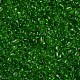 ガラスシードビーズ  トランスペアレント  ラウンド  グリーン  6/0  4mm  穴：1.5mm  約300粒/30g&nbsp;X2-SEED-A004-4mm-7-2