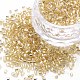 ガラス竹ビーズ  銀並ぶ  淡いチソウ  1.8~2.2x1.8~2mm  穴：0.8~0.9mm  約15000個/ポンド&nbsp;SEED-S032-08A-22-1