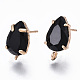 Brass Stud Earring Findings&nbsp;KK-S365-005-B01-1