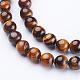Natural Tiger Eye Beads Strands&nbsp;GSR6mmC014-2