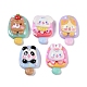 樹脂カボション  動物のアイスクリーム  ミックスカラー  28.5~29.5x19~20x10~11.5mm&nbsp;RESI-H162-18-1