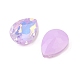 ガラスカボション  多面カット  ティアドロップ  ライラック  10x7x4mm  72個/セット&nbsp;GLAA-N0028-07F-2