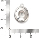 Brass Micro Pave Cubic Zirconia Pendants&nbsp;KK-L229-030P-3