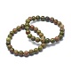 Natural Unakite Bead Stretch Bracelets&nbsp;BJEW-K212-A-006-7