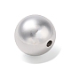 CCBプラスチックビーズ  ラウンド  プラチナ  16mm  穴：2mm&nbsp;CCB-B003-30P-2