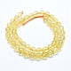 Natural Citrine Beads Strands&nbsp;X-G-E483-12-6mm-2