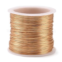 Copper Wire, Long-Lasting Plated, Light Gold, 26 Gauge, 0.4mm, 80m/roll