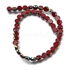 Electroplated Transparent Glass Beads Strands&nbsp;GL-CBA98F0-06C-04