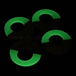 Luminous Glow in the Dark Wood & Resin Pendant&nbsp;WOOD-H104-07