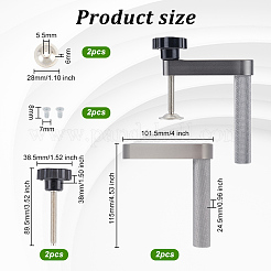 Aluminium Alloy Woodworking T-track Hold Down Clamps&nbsp;TOOL-WH0131-04