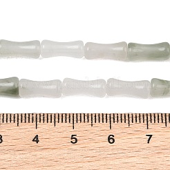 天然天山翠玉ビーズ連  竹の共同  12x5mm  穴：1.2mm  約37個/連  14.96''（38センチメートル）&nbsp;GG-CBAEB22-A01-01