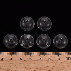 透明なアクリルビーズ  ラウンド  透明  16x15mm  穴：2.8mm&nbsp;X-MACR-S370-A16mm-001