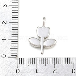 304ステンレススチールラインストーンペンダント  花のチャーム  ステンレス鋼色  22x15x5mm  穴：4x3mm&nbsp;RB-CBA40D0-04P-A