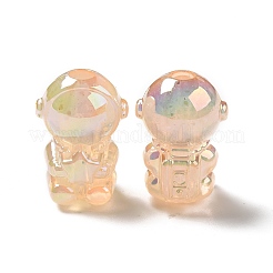 UV Plating Rainbow Iridescent Acrylic Beads&nbsp;PACR-M002-06