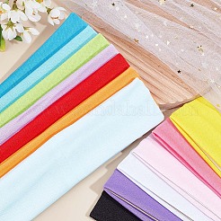 13pcs 13 colors Solid Color Fitness Yoga Running Elastic Cloth HeadBand&nbsp;MRMJ-GF0001-32