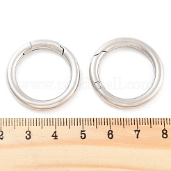Non-Tarnish 316 Stainless Steel Spring Gate Rings&nbsp;STAS-M296-01P-E-01