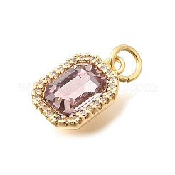 Brass Glass Pendants&nbsp;KK-N289-14G-07