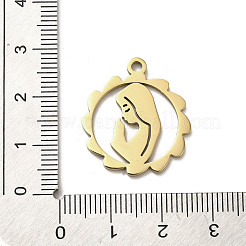 304 Stainless Steel Pendants&nbsp;STAS-B054-08G