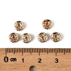 Brass Rhinestone Spacer Beads&nbsp;RB-A014-Z6mm-01LG-NF
