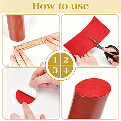 8M Blank Self-adhesive Chemical Fiber Felt Fabric&nbsp;AJEW-WH0481-449E