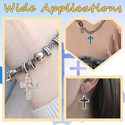 15Pcs 5 Colors Alloy Enamel with Rhinestone Pendants&nbsp;FIND-CJ0005-93