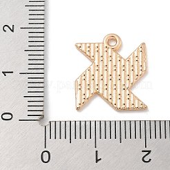 合金エナメルチャーム  ライトゴールド  カドミウムフリー＆鉛フリー  風車のチャーム  ホワイト  18x15x1mm  穴：1.5mm&nbsp;LS-ENAM-A008-24KCG
