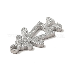 Non-Tarnish 304 Stainless Steel Textured Pendants&nbsp;STAS-J040-06B-P