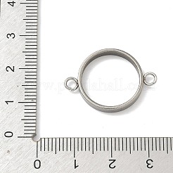 304 Stainless Steel Open Back Bezel Connector Charms&nbsp;STAS-B126-05C-P