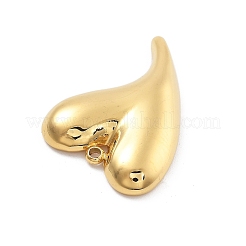 304ステンレスペンダント  PVD真空メッキ  ハートチャーム  18KGP本金メッキ  23x17.5x3.5mm  穴：1.3mm&nbsp;STAS-R155-054E-G