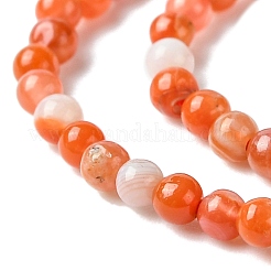 天然南赤瑪瑙ビーズ連売り  ラウンド  2~2.5mm  穴：0.5mm  約170~220個/連  15.16~15.75''（38.5~40センチメートル）&nbsp;G-B090-A04-01