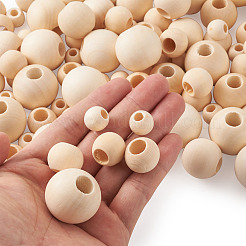 Unfinished Natural Wood Beads&nbsp;WOOD-KS0001-10