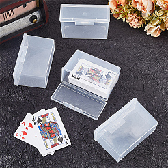 Plastic Card Storage Boxes with Hinged Lids&nbsp;LS-CON-WH20010-06A