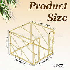 6Pcs Iron Memo Storage Box&nbsp;AJEW-WA0003-66G