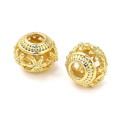 Hollow Brass European Beads&nbsp;KK-L229-012G