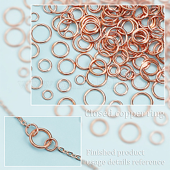 200Pcs 4 Styles Alloy Soldered Closed Jump Rings&nbsp;KK-PH0009-06