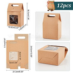 Kraft Paper Gift Box&nbsp;CON-WH0087-90B