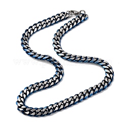 12MM 304 Stainless Steel Cuban Link Chain Necklaces&nbsp;NJEW-C099-04B-01