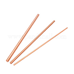 3個 3種類の銅棒  生（メッキなし）  200x3~7mm  1個/スタイル&nbsp;DIY-PH0030-26