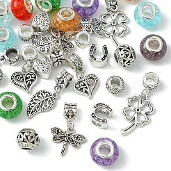 DIY Garden Theme Alloy & Brass European Style Bracelet Making Kits&nbsp;DIY-FS0007-26