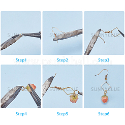DIY Flower Earring Making Kits&nbsp;DIY-SC0001-82G